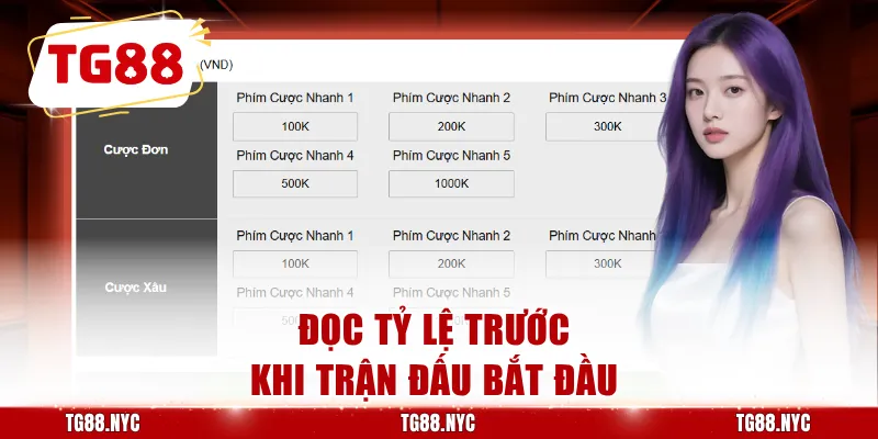 Soi Kèo Nhà Cái - Tỷ Lệ Kèo Nhà Cái 5 Hôm Nay 3 Đọc tỷ lệ trước khi trận đấu bắt đầu