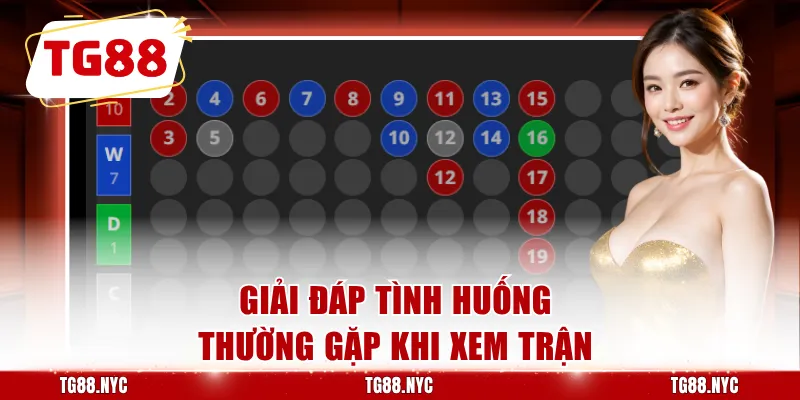 Giải đáp tình huống thường gặp khi xem trận